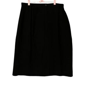 Amanda Smith Women's Plus Size 18 Black Long Evening Skirt Formal